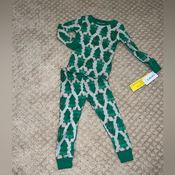 New Carters Christmas Tree Print Pajamas - Picture 10 of 12